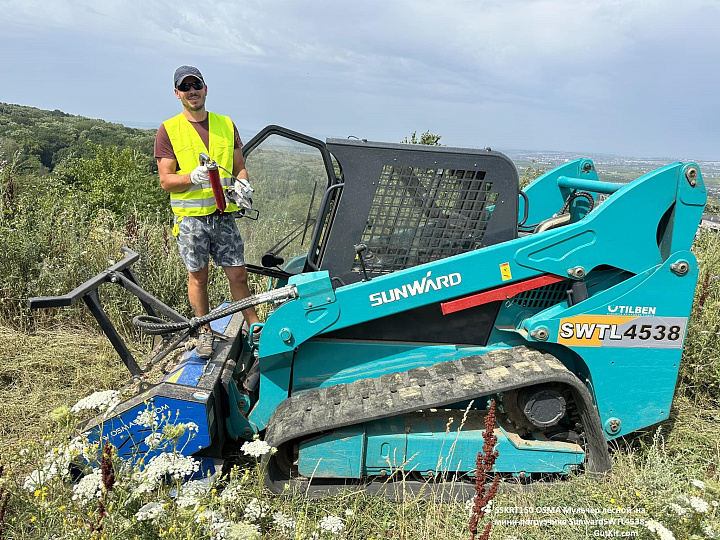 SSKRT Мульчер на мини-погрузчик 3-5тн