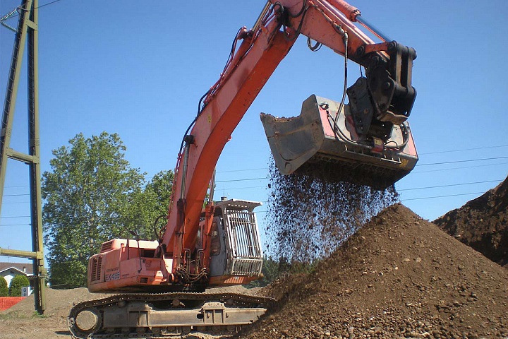 SB Просеивающий вибрационный ковш, просеиватель