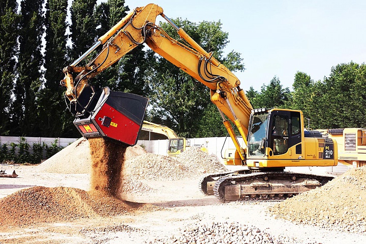 DSG Просеивающий роторный ковш, просеиватель