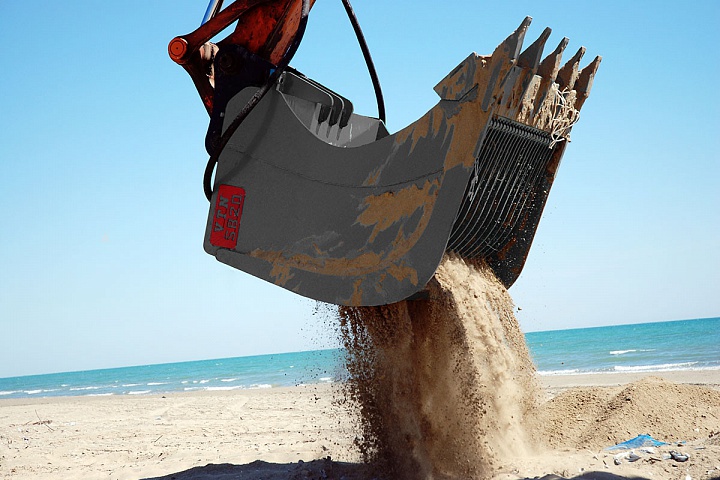 SB Просеивающий вибрационный ковш, просеиватель