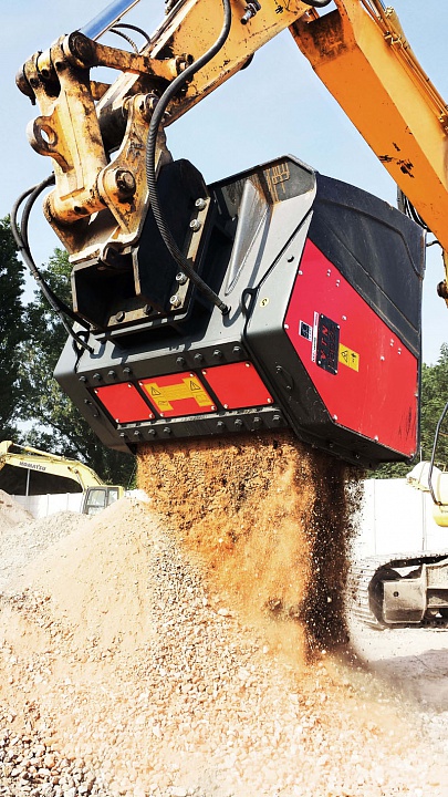 DSG Просеивающий роторный ковш, просеиватель